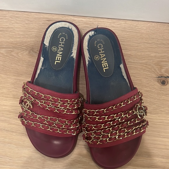 Chanel Chain Mule Slides size 38 - Picture 2 of 5